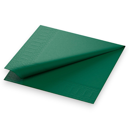 Consumabile hartie - Servetele 2 straturi verde intens – 33 x 33 cm - 250 Buc / Pachet