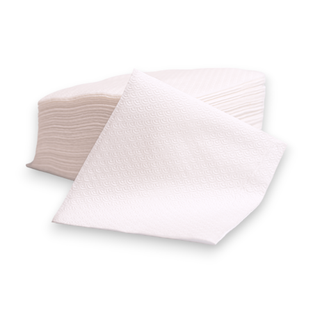 Consumabile hartie - Șervețele de masă albe 25x25 cm, 1 strat, vrac 2 kg