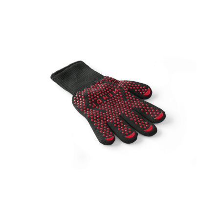 Cuptoare profesionale - Set 2 manusi bucatarie protectie caldura, rezista pana la 250 gr C, lungime 30 cm, Hendi