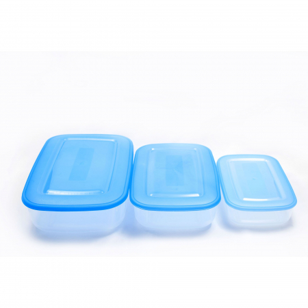 Set 3 cutii alimente dreptunghiulara 3l 1.88l 0.93l