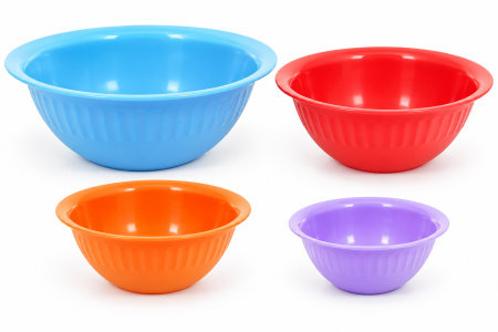 Vase si accesorii bucatarie - Set 4 boluri Color Mix MX – 0,75 L / 1,3 L / 2,2 L / 3,4 L
