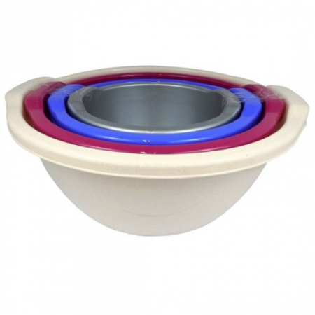 Uz casnic si menaj - Set 4 ligheane rotunde cu maner 3l/5l/8l/12 l
