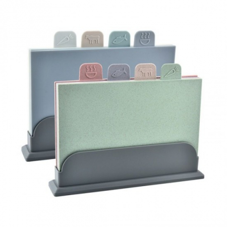 Vase si accesorii bucatarie - Set 4 tocatoare-suport wei a-13945