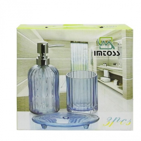 Uz casnic si menaj - Set baie 3piese sticla+pvc mx