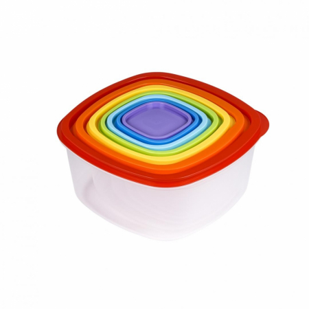 Vase si accesorii bucatarie - Set cutii alimente curcubeu 8buc/set