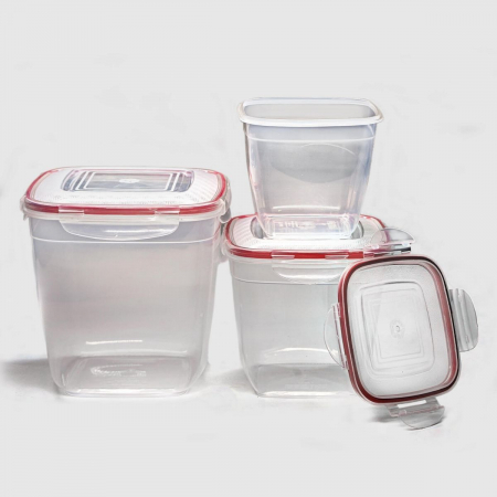 Vase si accesorii bucatarie - Set cutii lia patrate 1l+1.85l+3.5l sterk