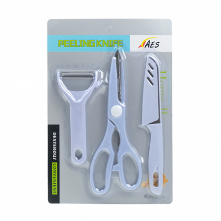 Vase si accesorii bucatarie - Set cutit+peeler+foarfeca