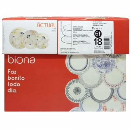 Vase si accesorii bucatarie - Set masa ceramica biona 1543 18pcs