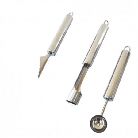 Vase si accesorii bucatarie - Set modelat legume inox 3piese mx