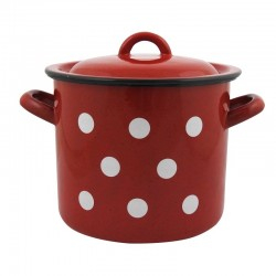 Vase si accesorii bucatarie - Set oala cu capac 2+39-21 6l buline