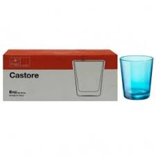 Vase si accesorii bucatarie - Set pahar apa 300ml 6buc castore color