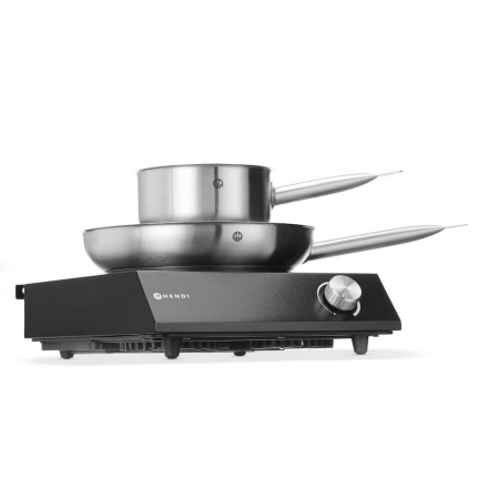 Set: Plita cu inductie 3500W + cratita + tigaie, HENDI, Negru, 220-240V/3500W, 320x395x(H)95mm [4]