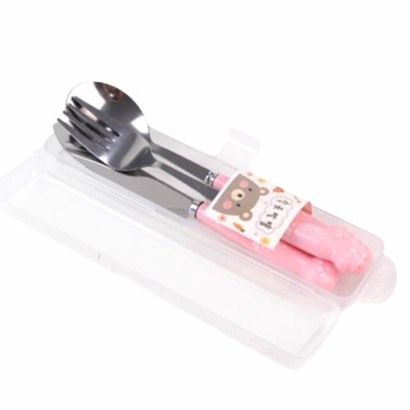 Vase si accesorii bucatarie - Set Tacâmuri Picnic 3 piese – Compact & Reutilizabil, 19 cm