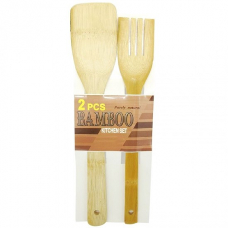 Ustensile bucatarie - Set ustensile bucatarie bambus 2p c203 wx