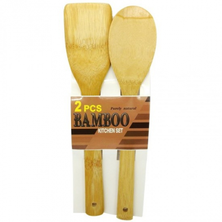 Ustensile bucatarie - Set ustensile bucatarie bambus 2p c208 wx