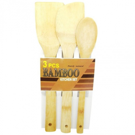 Ustensile bucatarie - Set ustensile bucatarie bambus 3p c302 wx