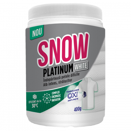 Solutie scos pete - Snow platinum pudra 400gr white