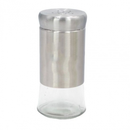 Vase si accesorii bucatarie - Solnita sticla si inox wow mx1