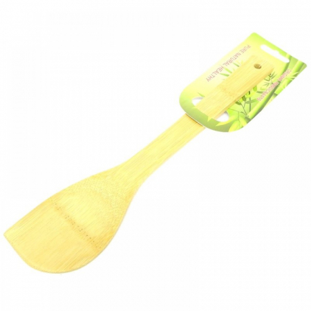Ustensile bucatarie - Spatula bambus oblica wx