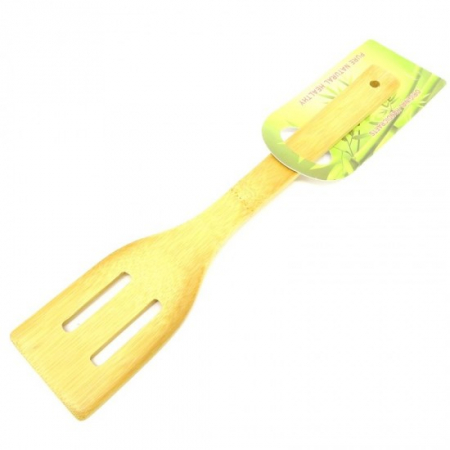 Ustensile bucatarie - Spatula bambus perforata wx