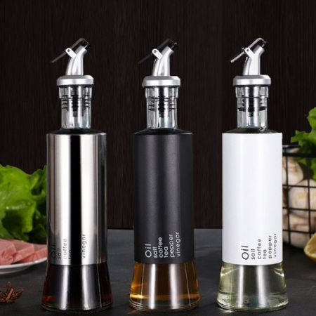 Sticlă pentru Ulei/Oțet cu Dop– 25,5 x 6,5 cm | Sticlă + Metal + PVC [6]