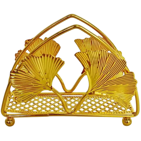 Articole pentru servit - Suport Decorativ Auriu cu Model Frunze