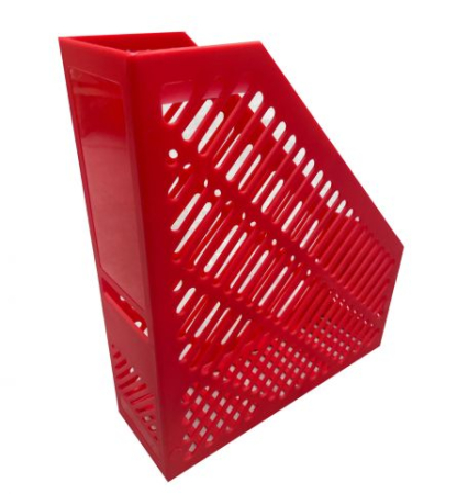 Suporti birou - Suport documente din plastic rosu ECO