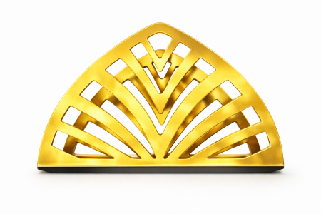 Suport Șervețele Gold , Forma Triunghiulară [1]