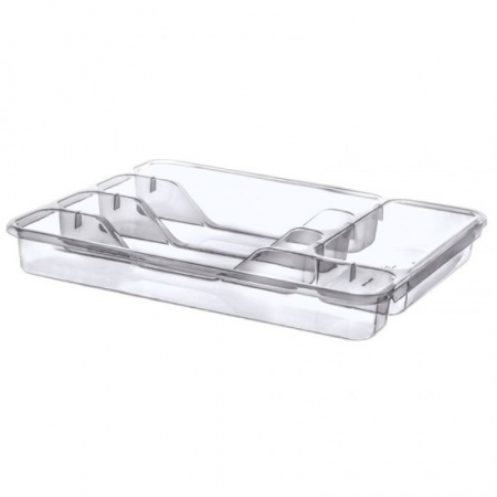 Vase si accesorii bucatarie - Suport tacam sertar transparent 355 akay