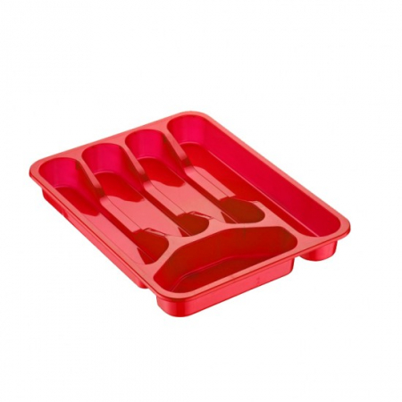 Vase si accesorii bucatarie - Suport tacamuri perforat 5 compartimente 26x33x3 asd129