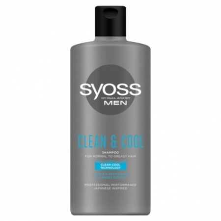 Ingrijirea parului - Syoss sampon 440ml men clean cool