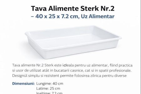 Tava Alimente Sterk Nr.2 – 40 x 25 x 7.2 cm [2]