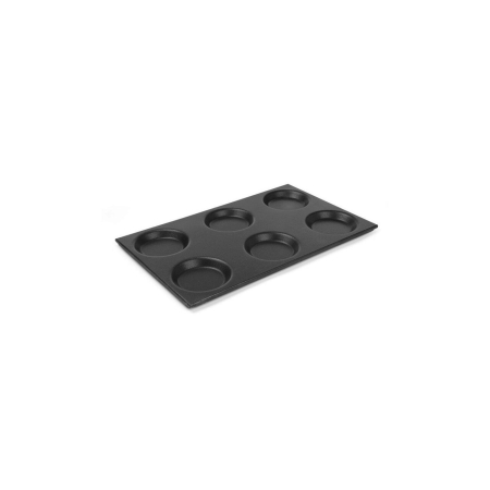 Echipamente Profesionale Bucatarie - Tava din aluminiu GN 1/1 cu 6 forme, Hendi, cu strat antiaderent, 530X325mm