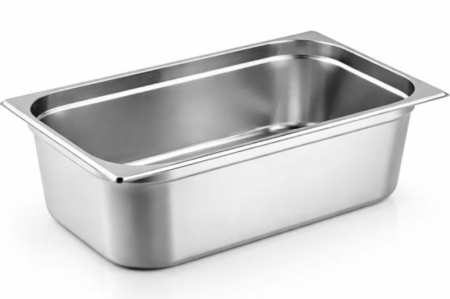 Tavi alimente - Tava inalta, Horeca din inox , pentru depozitare alimente 32.5x17.6x10 Cm