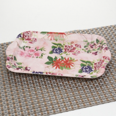 Tava servire - Tava plastic decor 28x18.5cm mx