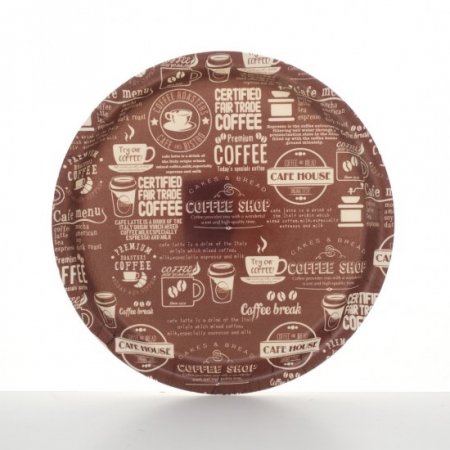 Tava servire - Tava plastic decor 32x32x2,5 cm mx