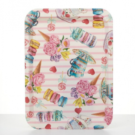 Tava servire - Tava plastic decor 35x25.5cm mx
