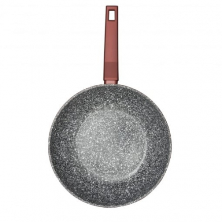 Tigaie Wok Blaumann BL-4074, 28 cm, 4.2L, aluminiu turnat, acoperire marmură ceramică 3 straturi, compatibilă cu inducție [1]