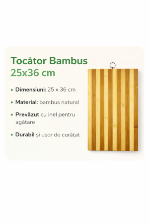 Tocător Bambus 25x36 cm [1]