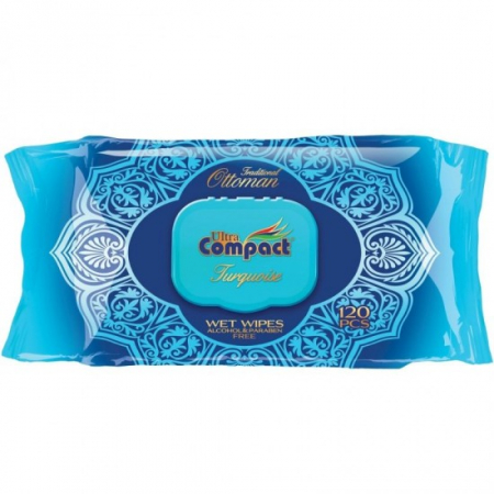 Consumabile hartie - Uc ottoman servetele umede 120buc turquoise