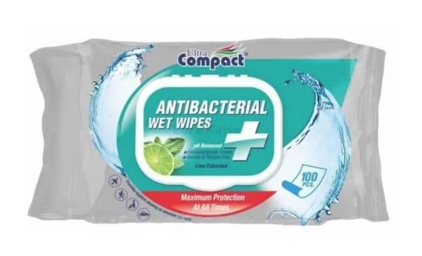 Servetele umede - Ultra compact servetele umede 100buc antibacterial