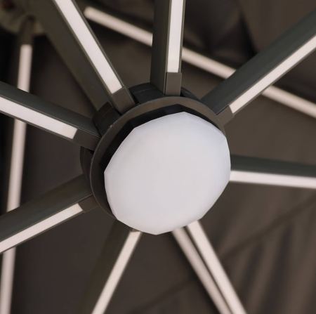 Umbrelă LED pentru soare – 400 x 300 cm [10]