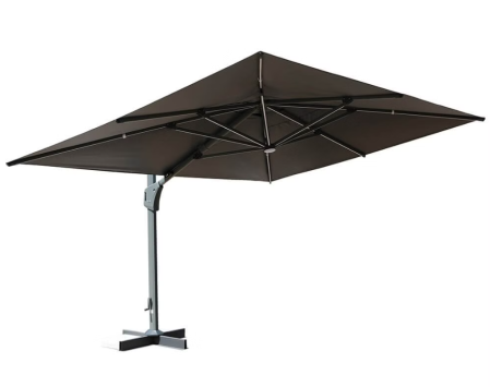 Mobilier gradina - Umbrelă LED pentru soare – 400 x 300 cm
