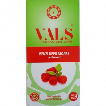 Epilare - Vals benzi depilatoare corp 12buc fructe rosii de padure