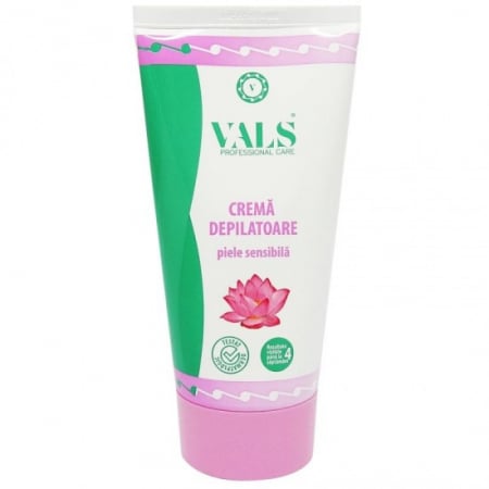 INGRIJIRE CORP - Crema depilatoare pentru piele sensibila cu aloe vera si floare de lotus, VALS, 150 ml