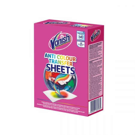 Solutie scos pete - Vanish servetele color protect 40buc 40spalari