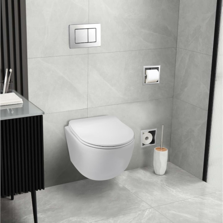 Vas WC suspendat Balneo Luna – design modern, igienă maximă și confort premium [2]