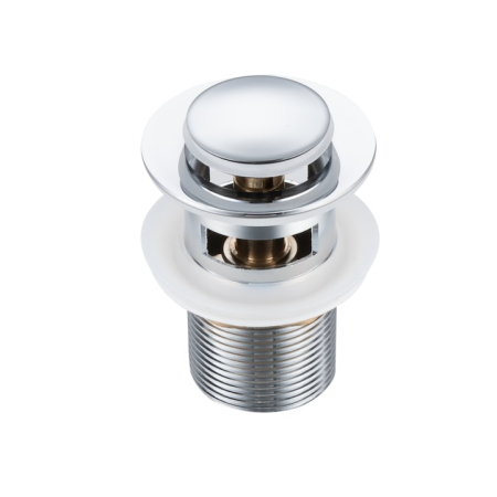 Ventil lavoar Balneo Click-Clack Model B, crom, alamă, cu preaplin, G1 1/4, etanșare silicon [4]