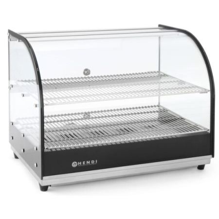 OFERTA SAPTAMANII - Vitrina calda, ARKTIC by Hendi, cu doua nivele, incalzire infrarosu, termostat reglabil pana la 85 gr C, 554x376x(H)432 mm