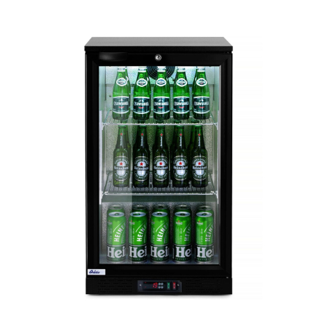 Echipamente Profesionale Bucatarie - Vitrina frigorifica de prezentare interval temp. 2/10 C, 150 W, corp inox, ARKTIC by Hendi, 500x500x(H)900 mm 103 Litri, Clasa energetica D
